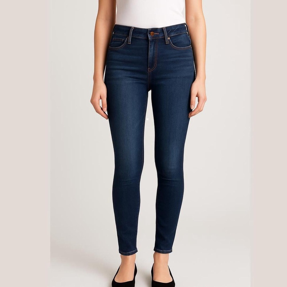 J Brand 13” WAIST Skinny Low Rise Denim Jeans, Blue, Size 26.